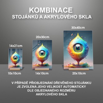 Akrylové sklo Psychadelické oko 2