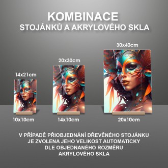 Akrylové sklo Karnevalová tanečnica 5