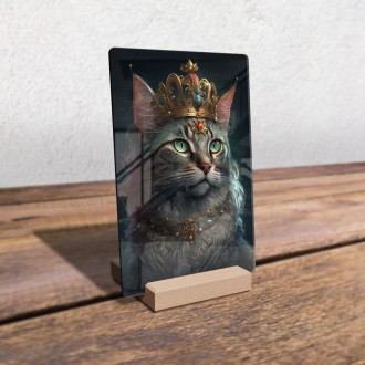 Akrylové sklo Mačacia kráľovná 2