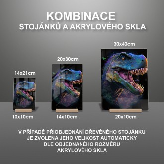 Akrylové sklo Velociraptor