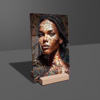 Akrylové sklo Žena v mozaike