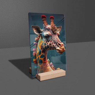 Akrylové sklo Psychadelická žirafa
