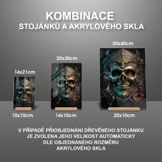 Akrylové sklo Pirátska maska