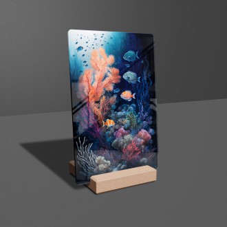 Akrylové sklo Podmorská scenéria Koralový útes