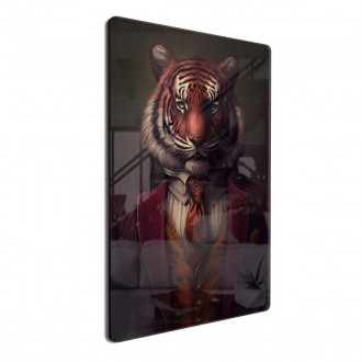 Akrylové sklo Tiger v obleku