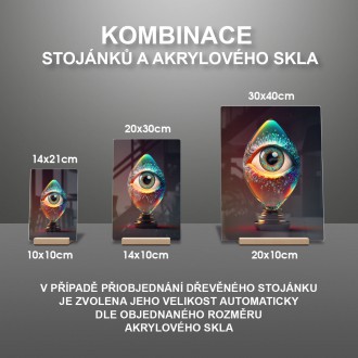 Akrylové sklo Psychadelické oko