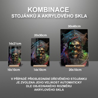 Akrylové sklo Pirátska lebka