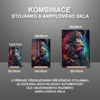 Akrylové sklo Rastafariánsky lev