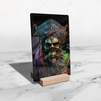 Akrylové sklo Pirátska lebka