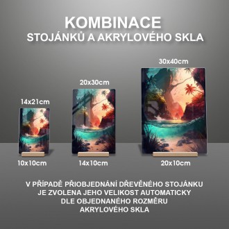 Akrylové sklo Tropický raj 3