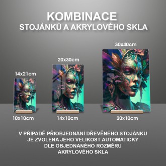 Akrylové sklo Karnevalová tanečnica 4