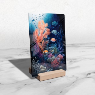Akrylové sklo Podmorská scenéria Koralový útes