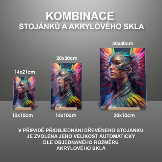 Akrylové sklo Amazonská bojovníčka