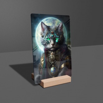 Akrylové sklo Mimozemská rasa - Mačka 2