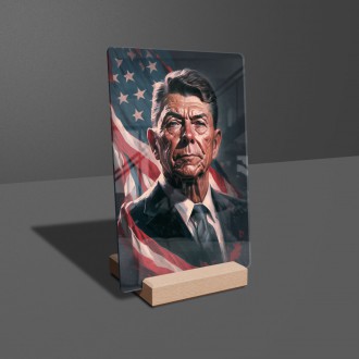 Akrylové sklo Prezident USA Ronald Regan