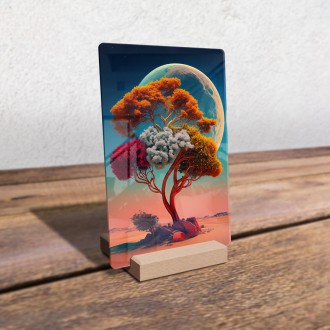 Akrylové sklo Strom na púšti