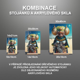 Akrylové sklo Fantasy vesmírny bojovník