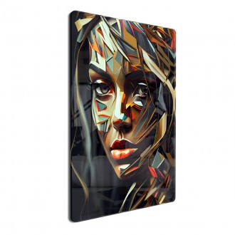 Akrylové sklo Olejomaľba - Abstraktná žena