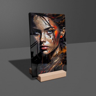 Akrylové sklo Olejomaľba - Dievča