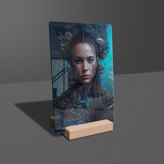 Akrylové sklo Žena z budúcnosti