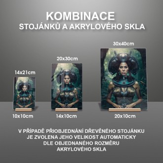 Akrylové sklo Fantasy vesmírna cestovateľka 2