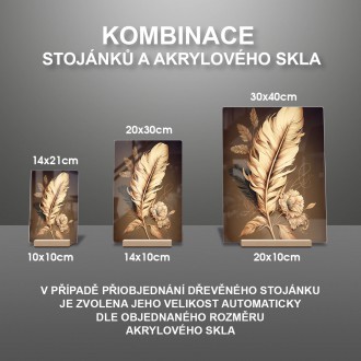 Akrylové sklo Kvetinová koláž 5