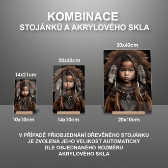 Akrylové sklo Indiánske dievča