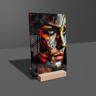 Akrylové sklo Olejomaľba - Žena