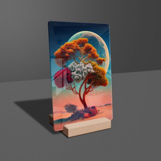 Akrylové sklo Strom na púšti