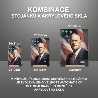 Akrylové sklo Prezident USA Gerald Ford