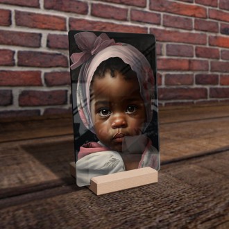 Akrylové sklo Malé dievčatko v šatke