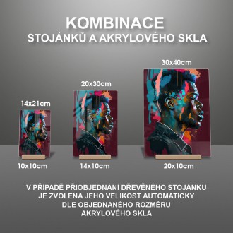 Akrylové sklo Moderné umenie - Afro American