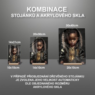 Akrylové sklo Rockové dievčatko