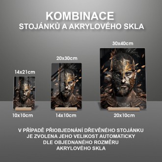 Akrylové sklo Stredoveký bojovník