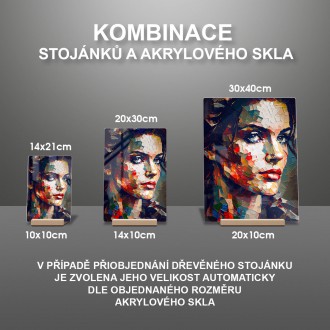 Akrylové sklo Moderné umenie - farebná mozaika
