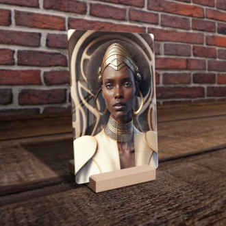 Akrylové sklo Africká žena v tradičnej róbe 1