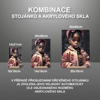 Akrylové sklo Moderné dievčatko