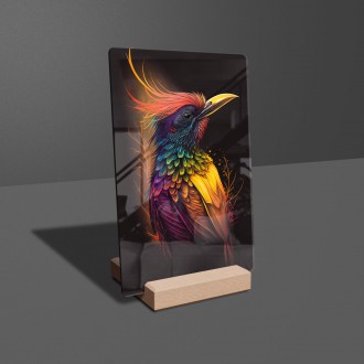 Akrylové sklo Farebný vták