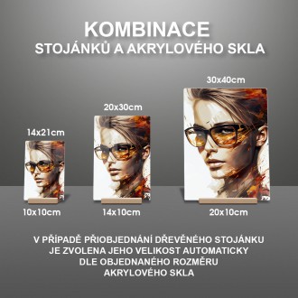 Akrylové sklo Portrét ženy