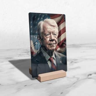 Akrylové sklo Prezident USA Jimmy Carter