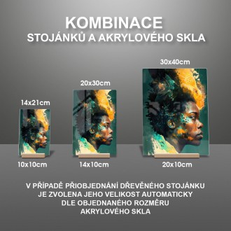 Akrylové sklo Moderné umenie - Zmyselná žena