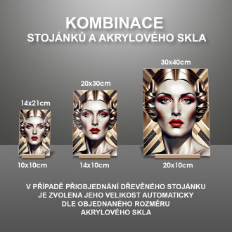 Akrylové sklo Retro plagát - žena 1