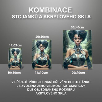 Akrylové sklo Fantasy vesmírna cestovateľka 1