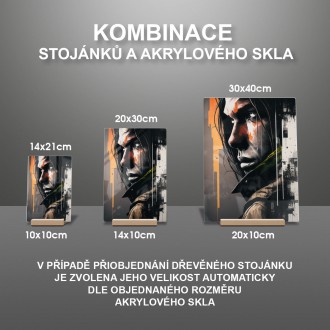 Akrylové sklo Pouličné umenie - Portrét