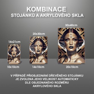 Akrylové sklo Retro plagát - žena