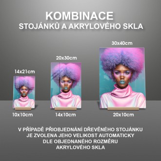 Akrylové sklo Fialové afro