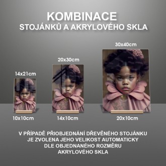 Akrylové sklo Malé dievčatko v šatách