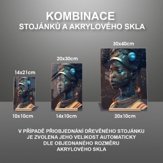 Akrylové sklo Fantasy vesmírna dievčina