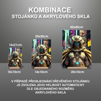 Akrylové sklo Fantasy vesmírny bojovník 2