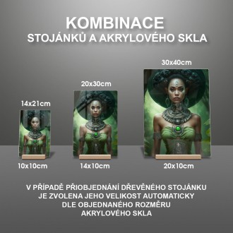 Akrylové sklo Fantasy vesmírna cestovateľka 3